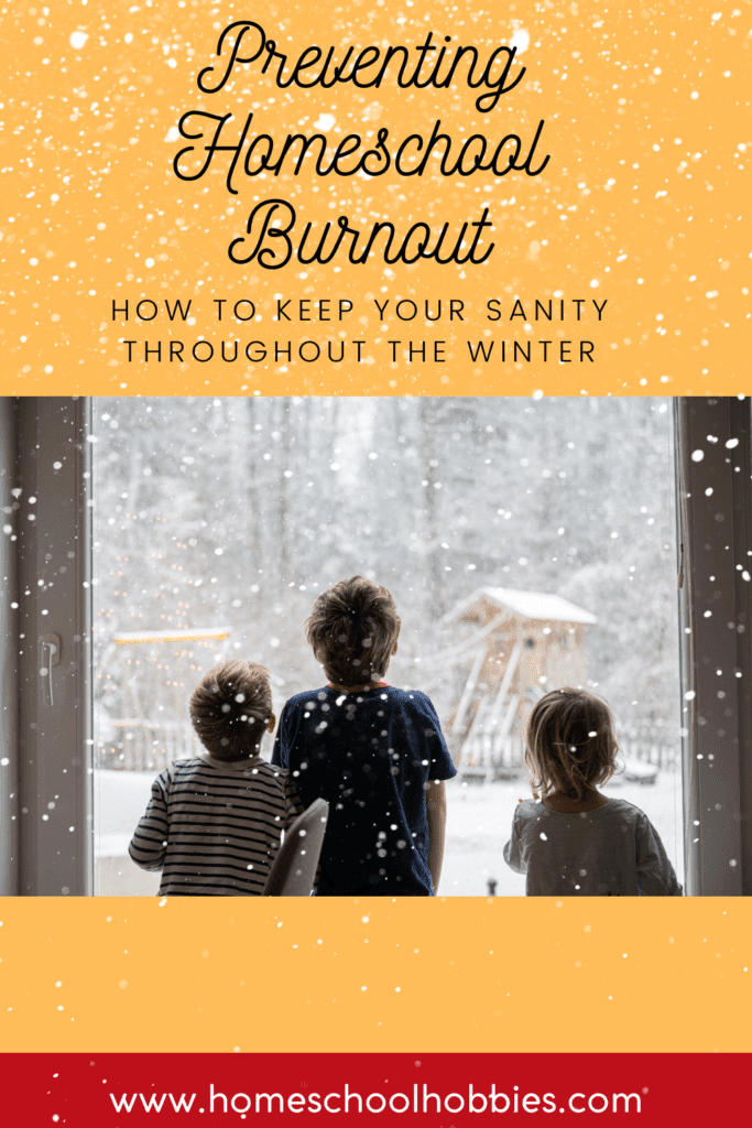 Preventing February Homeschool Burnout pinterest pin