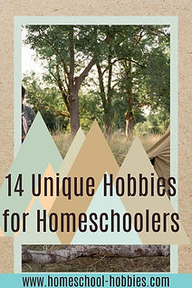 14 Unique Hobbies for Homeschoolers pinterest pin