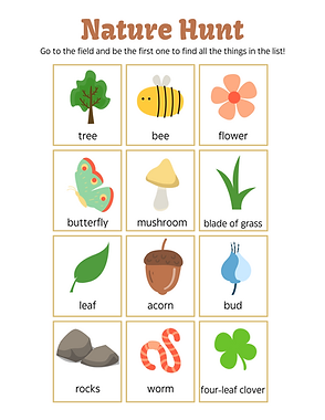 Nature Hunt Printable