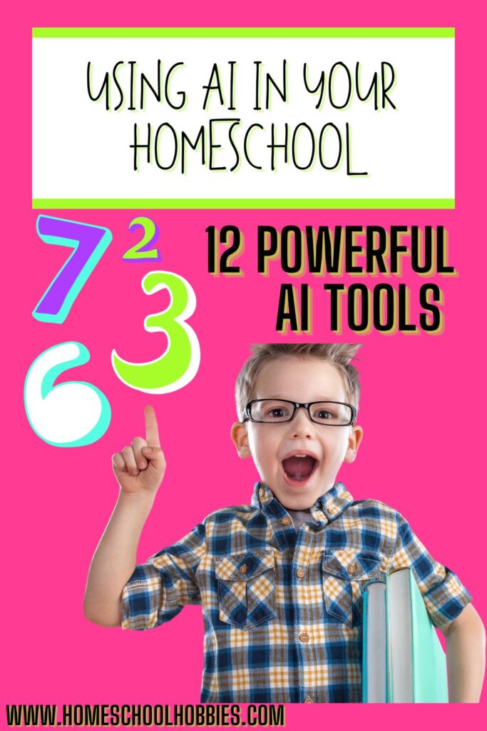 Using AI in for homeschool success pinterest pin